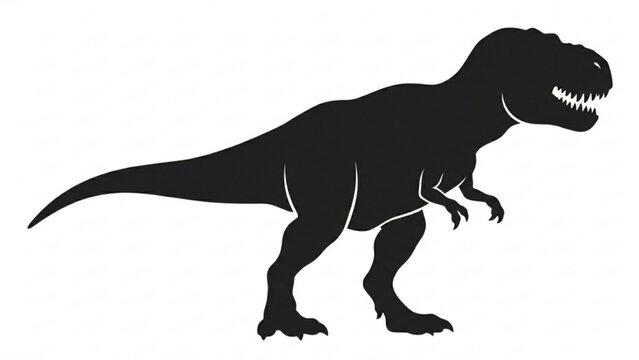 Tyrannosaurus Rex dinosaur silhouette prehistoric predator