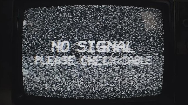 A close-up shot depicts a vintage video cassette player displaying a paused image of a person's face with the word 'STOP' prominently overlaid, accompanied by a rewind timer.