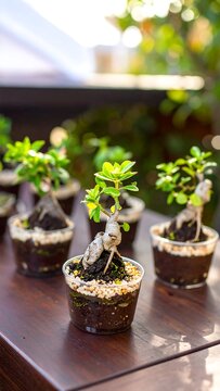 Bonsai tree seedling.
