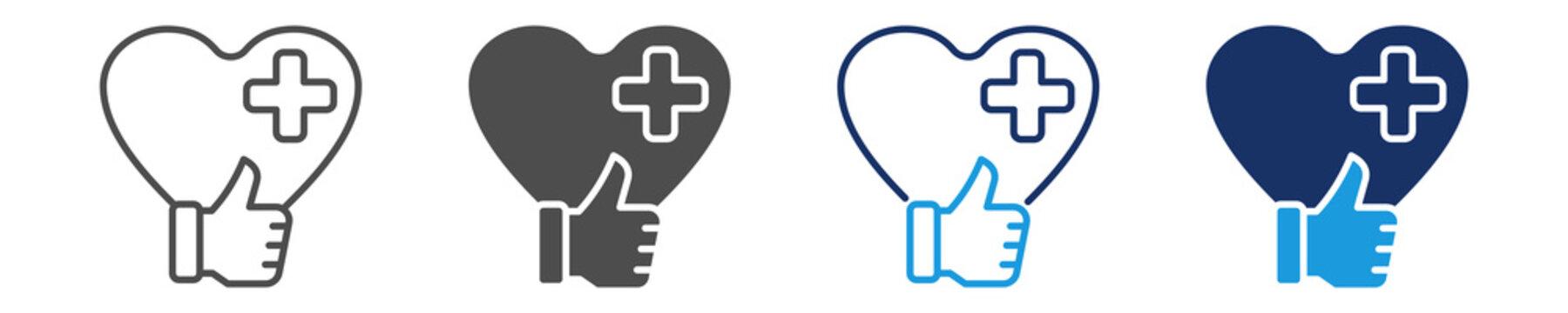 good health icon set with multi concept