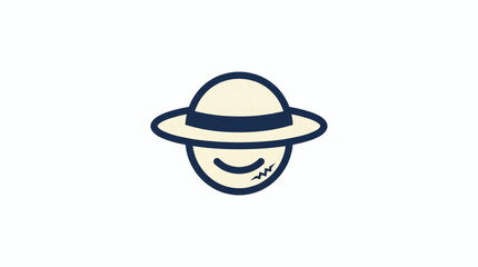 Fototapeta premium Straw Hat Logo