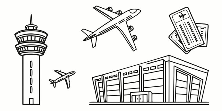 Airport travel and transportation airplane plane airport travel transportation airplanes