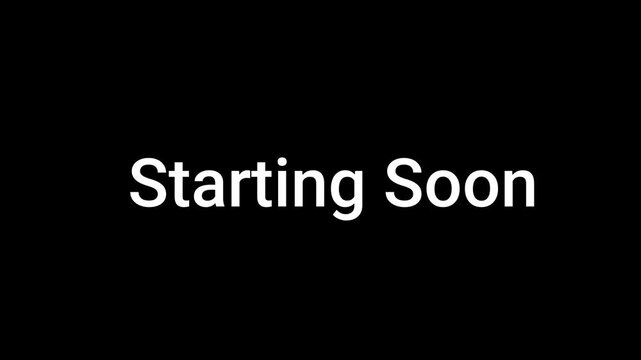 starting point, black background with white text