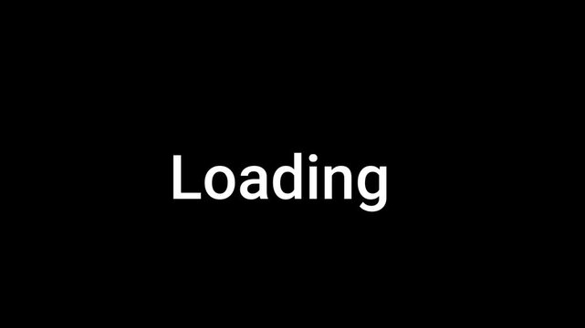 loading animation, buffering icon, black background