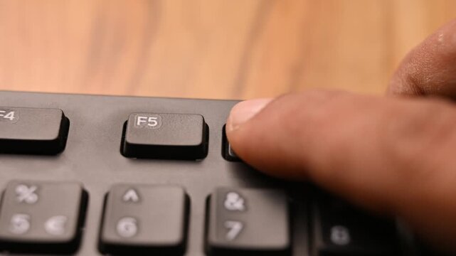 Pressing F6 Key on Keyboard to Navigate Address Bar on Computer