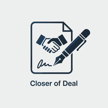 Business partnership handshake and signature on document with pen