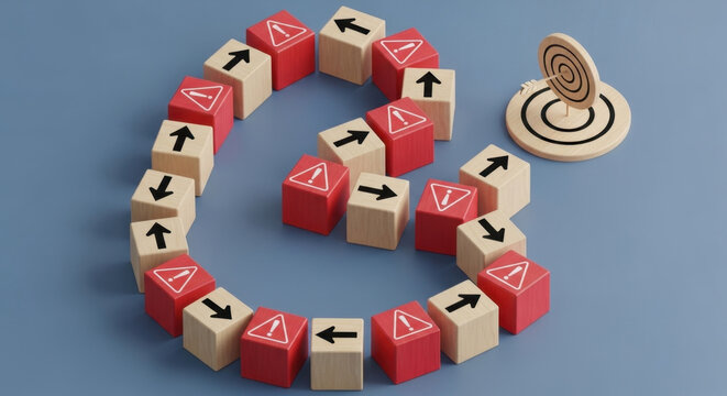 Risk management and assessment concept. To avoid risk, danger or threats in business. Risk aversion or risk management. 