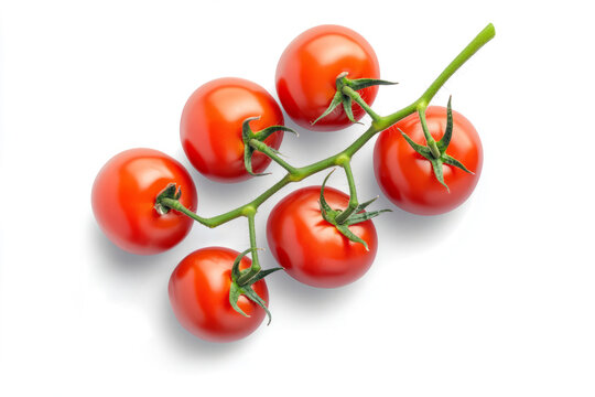 red tomatoes against a transparent  background. 