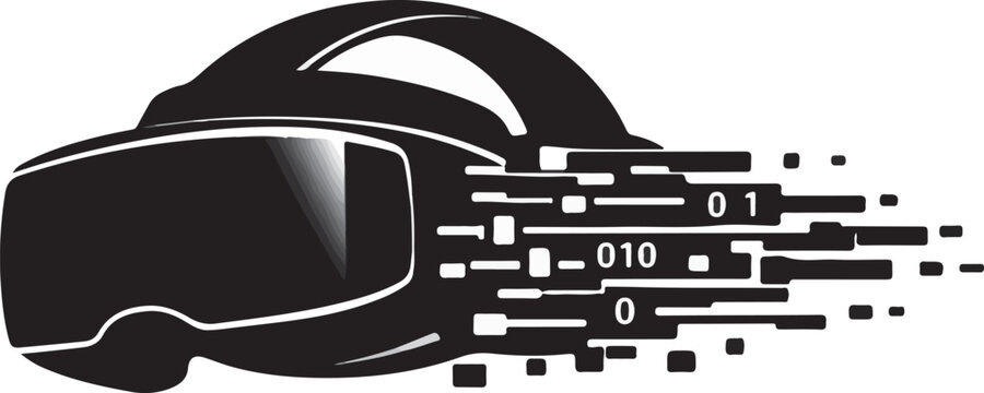 Virtual Reality Headset Silhouette &ndash; Futuristic Tech Design