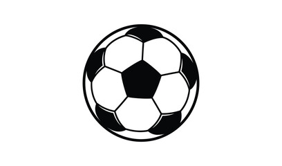 Fototapeta premium Black and white soccer ball on isolated for sports design
