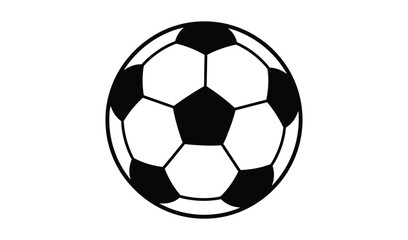 Fototapeta premium Black and white soccer ball on for sports design