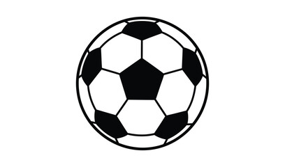 Fototapeta premium Black and white soccer ball on isolated for sports design