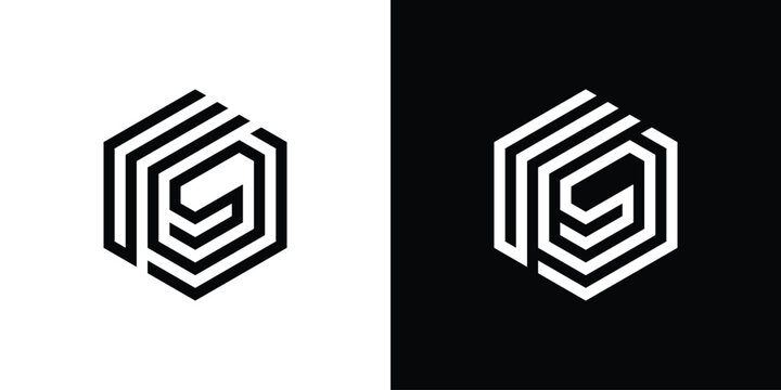 USJ's creative logo with a hexagonal concept