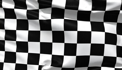 Obraz premium Waving Checkered Racing Flag