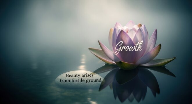 Serene Mist Lotus Growth v2 6x Gigapixel