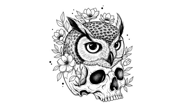 Owl skull