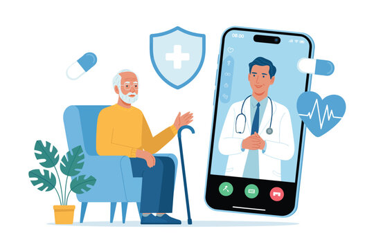  Online Telemedicine and Video Consultation Between Elderly Patient and Doctor via Smartphone Application.