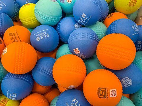 DECATHLON Cricket Ball, DECATHLON Tennis Ball, Soft Flexible ball, Lightweight ball, beginner cricket ball, rubber core cricket ball, cricket gears, Tennis gear, sports gear, decathlon FLX ball.