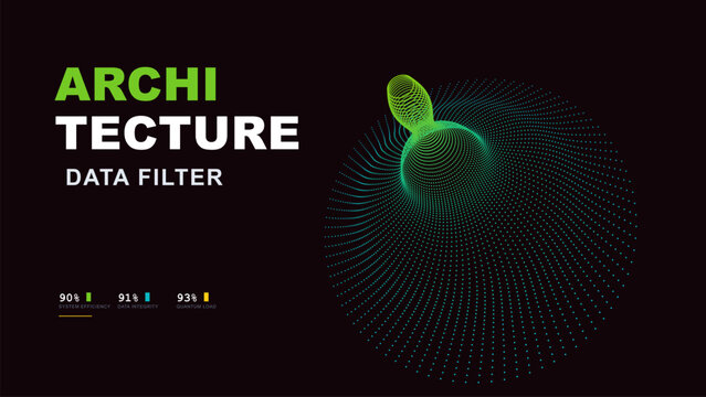Architecture Data Filter Visualization  Futuristic Quantum Efficiency Design