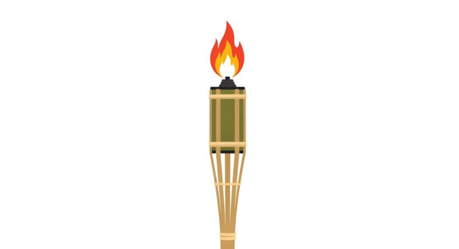 Olympic Torch with Flame.