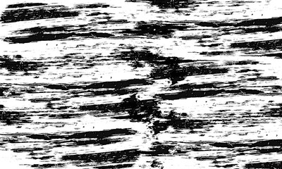 Naklejka premium Abstract Black Grunge Texture Overlay PNG. Distressed dry brush strokes texture. Transparent background 