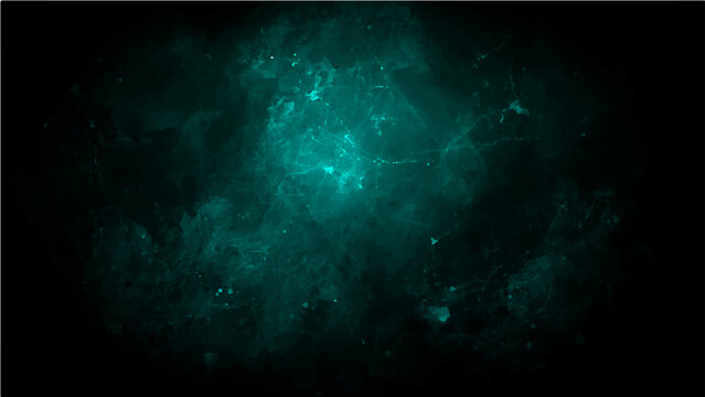 Vector Mysterious teal cosmic nebula, a celestial ocean swirling depths of space, a spectacle of luminescence and wonder.