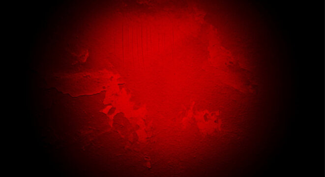 Grungy textured wall with red lighting boled effect