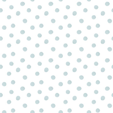 Seamless Pink Polka Dot Pattern Pastel Fabric Print Simple Repeat Background Textile Design