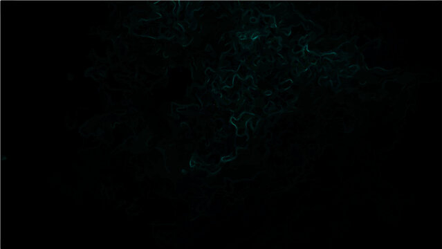 Abstract Vector smoke plume drifting against the black background, mysterious, surreal, with atmospheric effects.