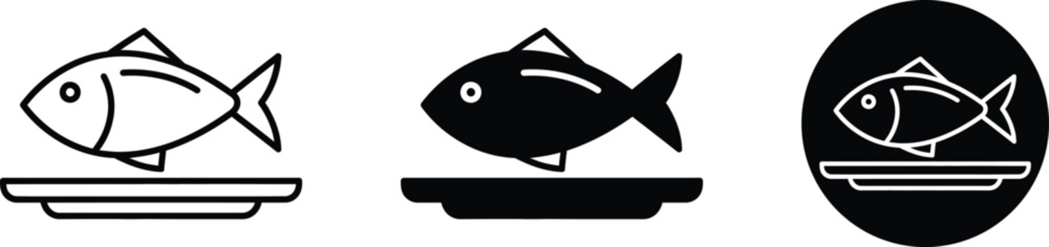 Three ichthys symbols a visual progression of the christian fish emblem with platforms