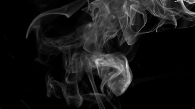 White Smoke Alpha Overlay for Video Editing and VFX