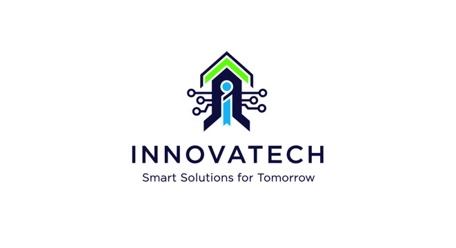Innovatech smart solutions logo design.