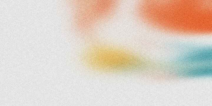 Vibrant colorful abstract art piece with orange, yellow, and blue hues blended together