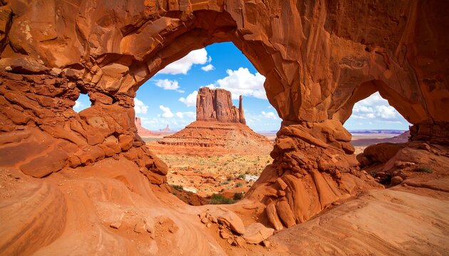 Red rock archway vista