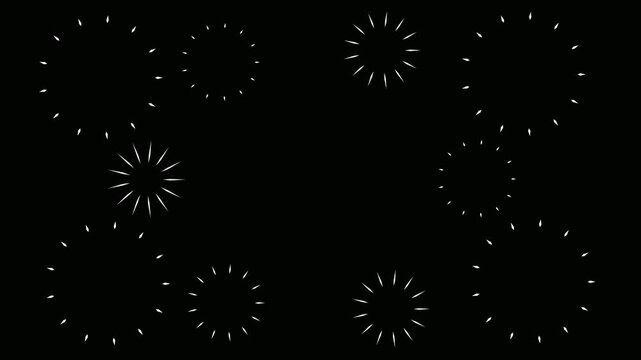 Glowing circle burst, shiny line blast, cinematic firework explosion, 4k transparent motion graphics, geometric pop-up animation, circular flare, abstract energy spark, rotating ring blast,