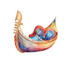 gondola hand drawn illustration © Shunu