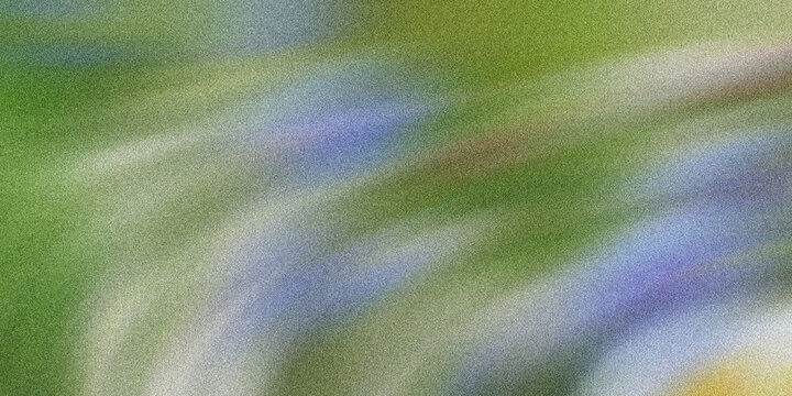 A green background with blue and white swirling patterns and textures