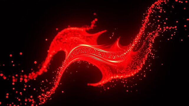 Red flame light effect