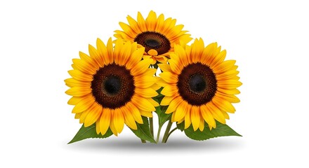 Obraz premium Bright sunflowers for fathers day dad a beautiful floral gift to celebrate your hero