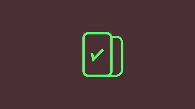 Copy icon animation - Essential basic icon motion design