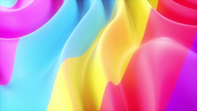 Abstract animated background simulating a liquid form