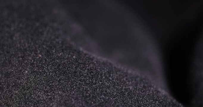 synthetic fabric for the manufacture of outerwear for the autumn and winter , black synthetic yarn fabric for the production of warm clothing, wrinkled fabric