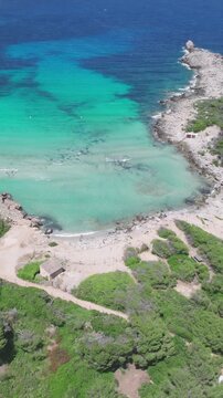 Aerial Beach Cala Molto Palma De Mallorca Spain