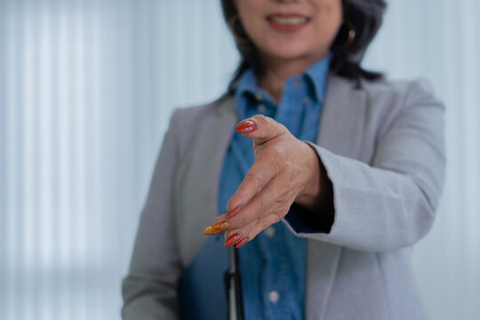 Confident female executive representing productivity and leadership