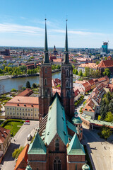 Ostrow Tumski in Wrocław, Cathedral of St. John the Baptist, Poland © Tomasz Warszewski