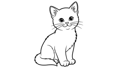 Fototapeta premium Cute ghost character, simple line isolated on a transparent background
