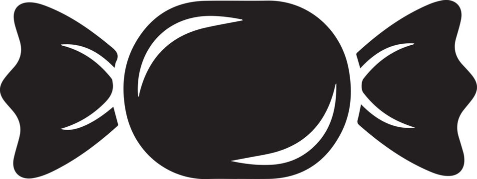 Black candy icon