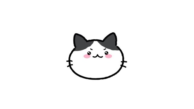 Cute cute face icon emoji animation