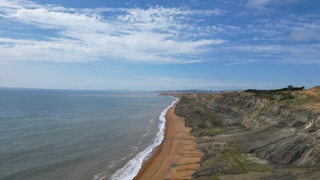 Chale Bay with Atherfield point in the distal background, Isle of Wight, southern England
