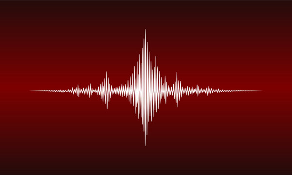 seismogram earthquake or digital sound wave vibration scale (artwork 1)